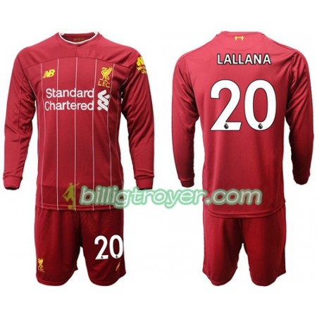 Billige Fotballdrakter Liverpool Lallana 20 Barn Hjemmedraktsett 2019/20 Langermet